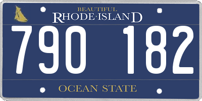 RI license plate 790182