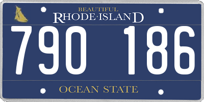 RI license plate 790186