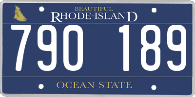 RI license plate 790189