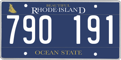 RI license plate 790191