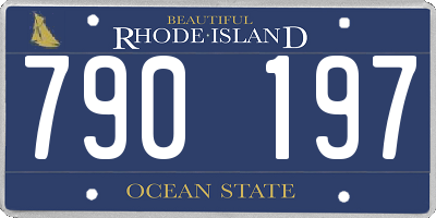 RI license plate 790197