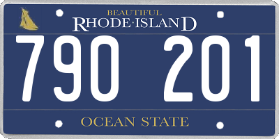 RI license plate 790201