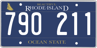 RI license plate 790211