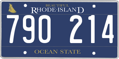 RI license plate 790214
