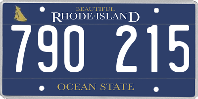 RI license plate 790215
