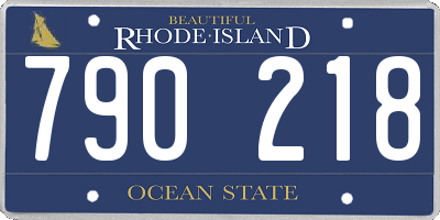 RI license plate 790218