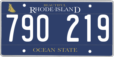 RI license plate 790219