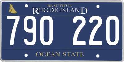 RI license plate 790220