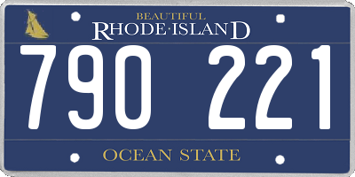 RI license plate 790221