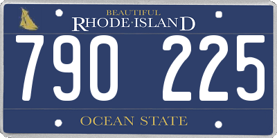 RI license plate 790225