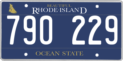 RI license plate 790229
