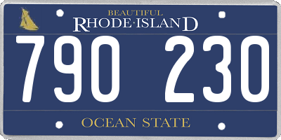 RI license plate 790230