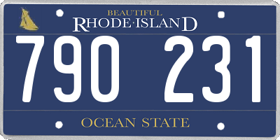RI license plate 790231