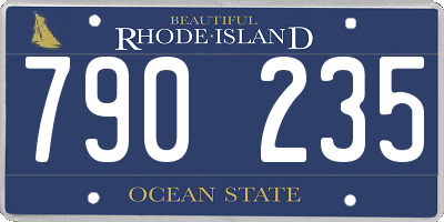 RI license plate 790235