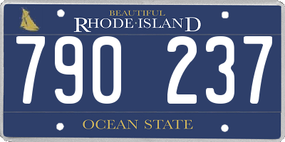 RI license plate 790237
