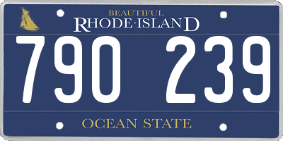 RI license plate 790239