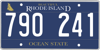 RI license plate 790241