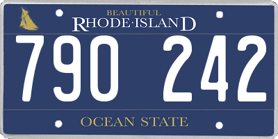 RI license plate 790242