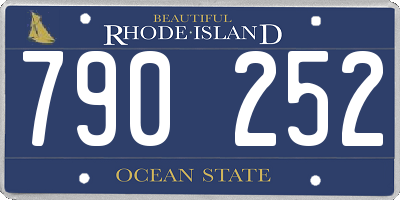 RI license plate 790252
