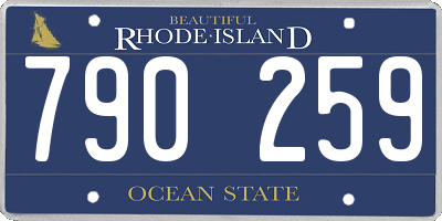 RI license plate 790259