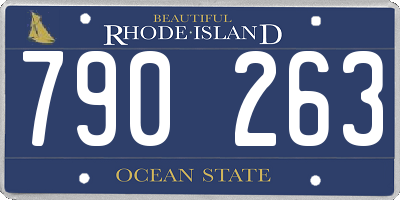 RI license plate 790263