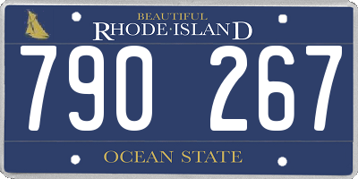 RI license plate 790267
