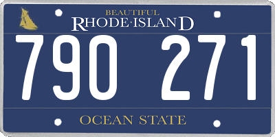 RI license plate 790271
