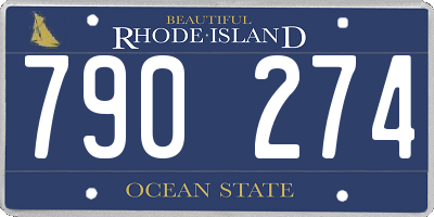 RI license plate 790274