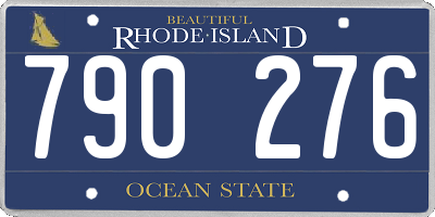 RI license plate 790276