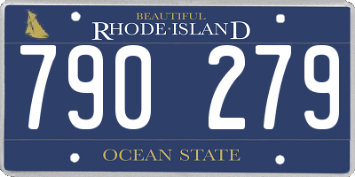 RI license plate 790279