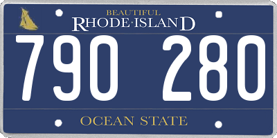 RI license plate 790280