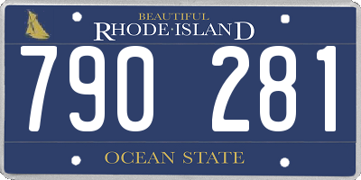RI license plate 790281