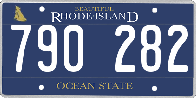 RI license plate 790282