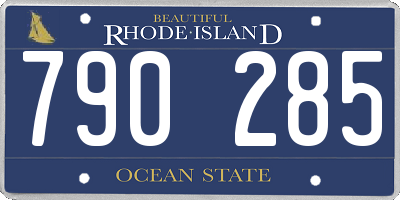 RI license plate 790285