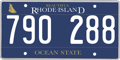 RI license plate 790288
