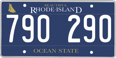 RI license plate 790290