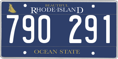 RI license plate 790291