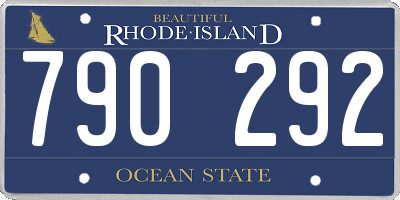 RI license plate 790292