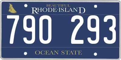 RI license plate 790293