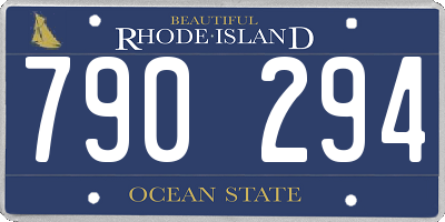 RI license plate 790294