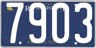 RI license plate 7903