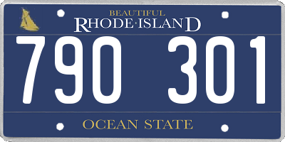 RI license plate 790301