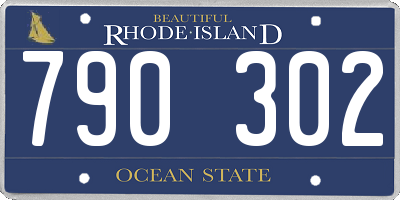 RI license plate 790302