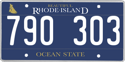 RI license plate 790303