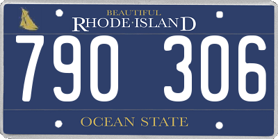 RI license plate 790306