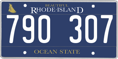 RI license plate 790307