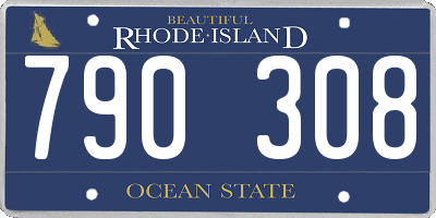 RI license plate 790308