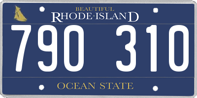 RI license plate 790310