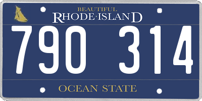 RI license plate 790314