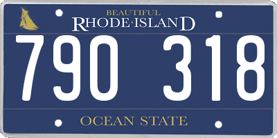 RI license plate 790318